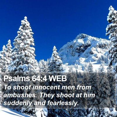 Psalms 64:4 WEB Bible Verse Image