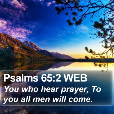 Psalms 65:2 WEB Bible Verse Image