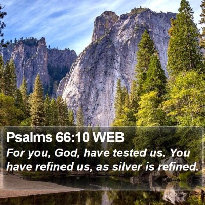 Psalms 66:10 WEB Bible Verse Image