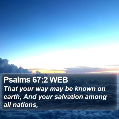 Psalms 67:2 WEB Bible Verse Image