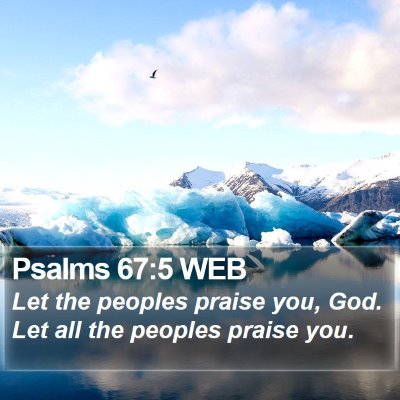 Psalms 67:5 WEB Bible Verse Image