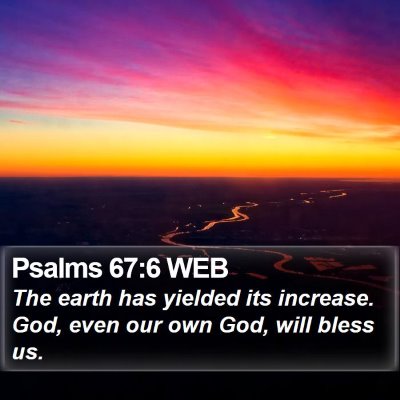 Psalms 67:6 WEB Bible Verse Image