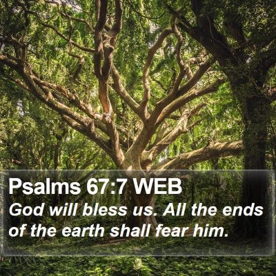 Psalms 67:7 WEB Bible Verse Image
