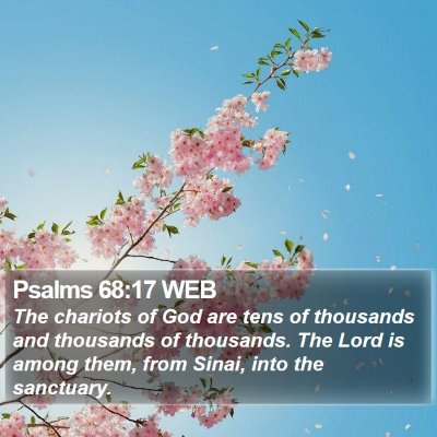 Psalms 68:17 WEB Bible Verse Image
