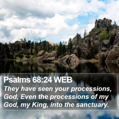 Psalms 68:24 WEB Bible Verse Image