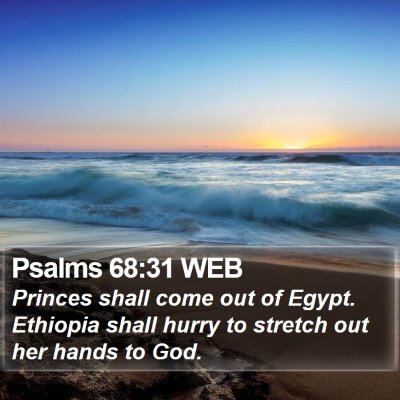 Psalms 68:31 WEB Bible Verse Image