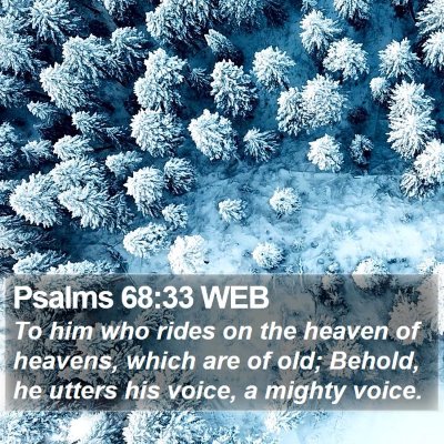 Psalms 68:33 WEB Bible Verse Image