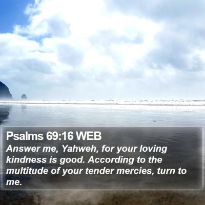 Psalms 69:16 WEB Bible Verse Image