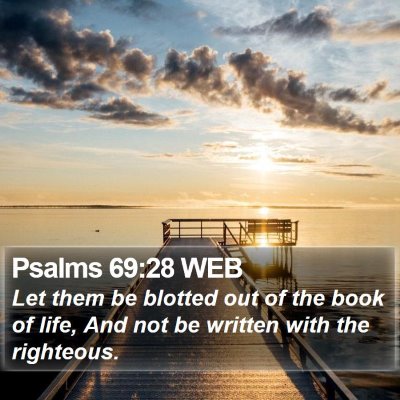 Psalms 69:28 WEB Bible Verse Image