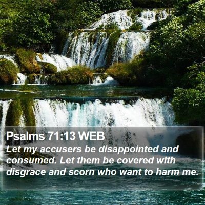 Psalms 71:13 WEB Bible Verse Image