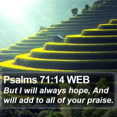 Psalms 71:14 WEB Bible Verse Image