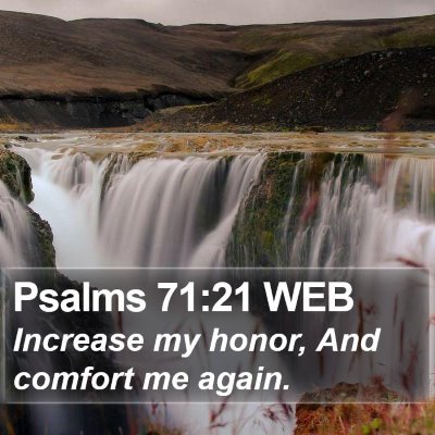Psalms 71:21 WEB Bible Verse Image