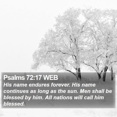 Psalms 72:17 WEB Bible Verse Image