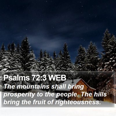 Psalms 72:3 WEB Bible Verse Image