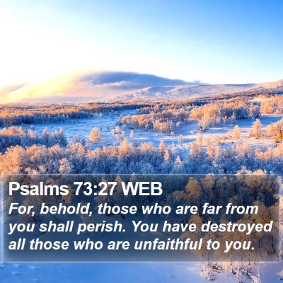 Psalms 73:27 WEB Bible Verse Image