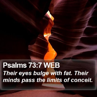 Psalms 73:7 WEB Bible Verse Image