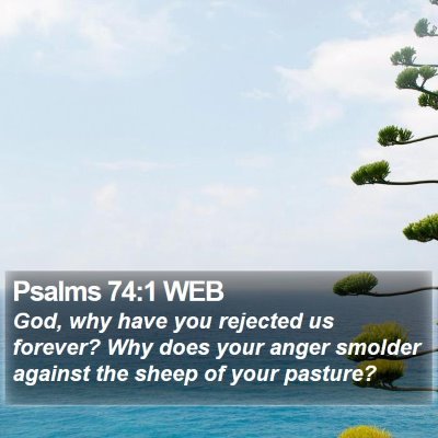 Psalms 74:1 WEB Bible Verse Image