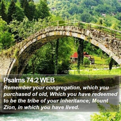 Psalms 74:2 WEB Bible Verse Image