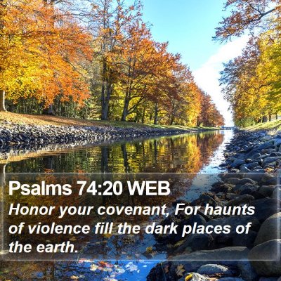 Psalms 74:20 WEB Bible Verse Image