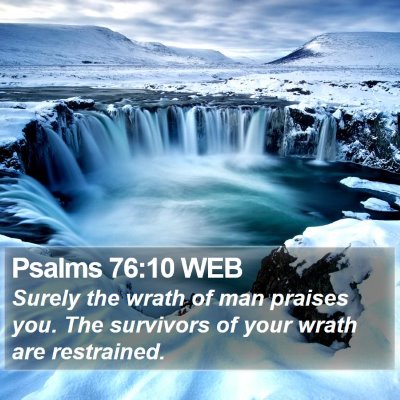 Psalms 76:10 WEB Bible Verse Image