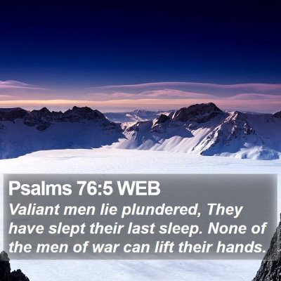 Psalms 76:5 WEB Bible Verse Image