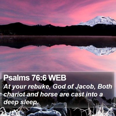Psalms 76:6 WEB Bible Verse Image