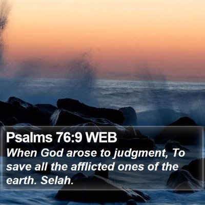 Psalms 76:9 WEB Bible Verse Image