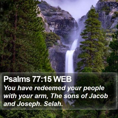 Psalms 77:15 WEB Bible Verse Image
