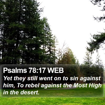 Psalms 78:17 WEB Bible Verse Image
