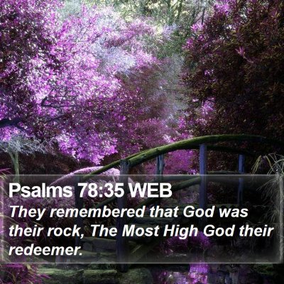 Psalms 78:35 WEB Bible Verse Image