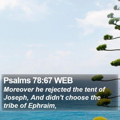 Psalms 78:67 WEB Bible Verse Image
