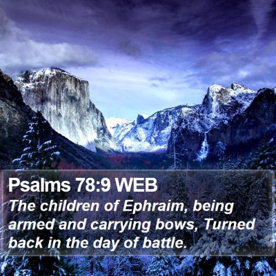 Psalms 78:9 WEB Bible Verse Image