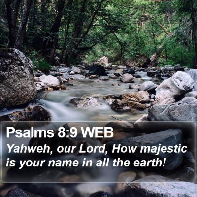 Psalms 8:9 WEB Bible Verse Image