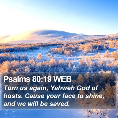 Psalms 80:19 WEB Bible Verse Image