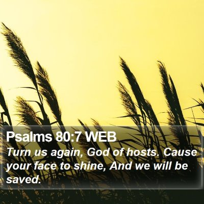 Psalms 80:7 WEB Bible Verse Image