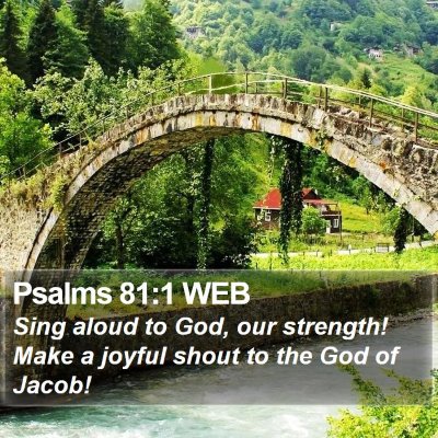 Psalms 81:1 WEB Bible Verse Image