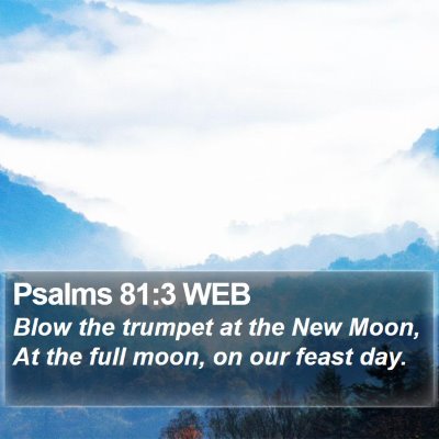 Psalms 81:3 WEB Bible Verse Image