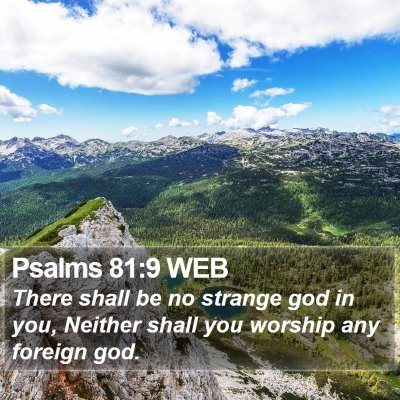 Psalms 81:9 WEB Bible Verse Image