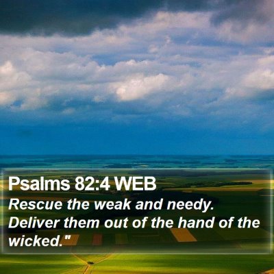 Psalms 82:4 WEB Bible Verse Image