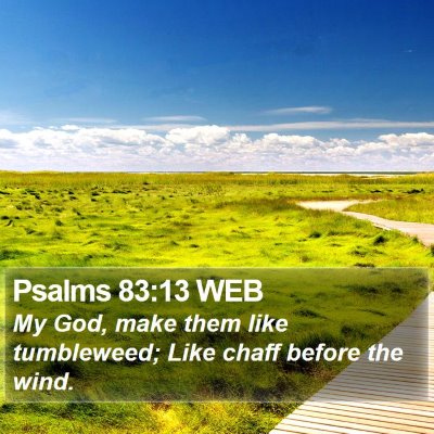 Psalms 83:13 WEB Bible Verse Image