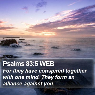 Psalms 83:5 WEB Bible Verse Image