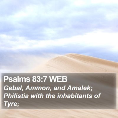 Psalms 83:7 WEB Bible Verse Image