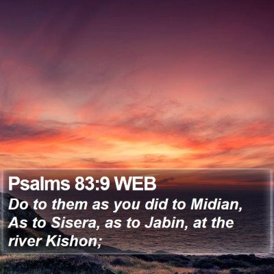 Psalms 83:9 WEB Bible Verse Image