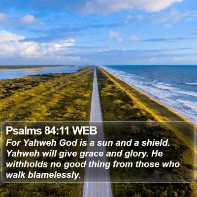 Psalms 84:11 WEB Bible Verse Image