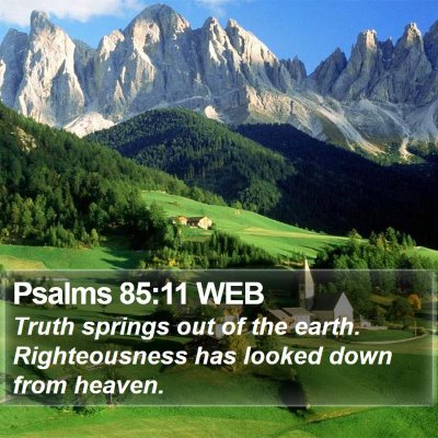 Psalms 85:11 WEB Bible Verse Image