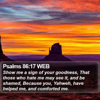 Psalms 86:17 WEB Bible Verse Image