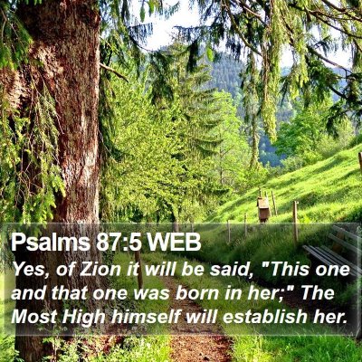 Psalms 87:5 WEB Bible Verse Image