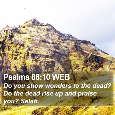 Psalms 88:10 WEB Bible Verse Image