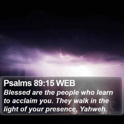 Psalms 89:15 WEB Bible Verse Image