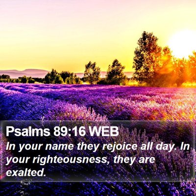 Psalms 89:16 WEB Bible Verse Image